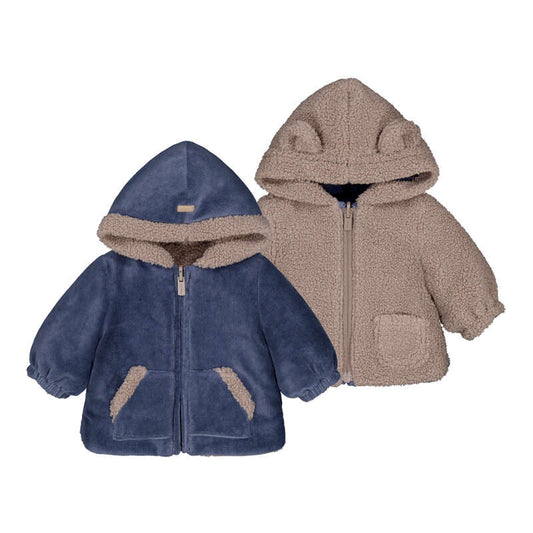 Indigo Reversible Hooded Jacket