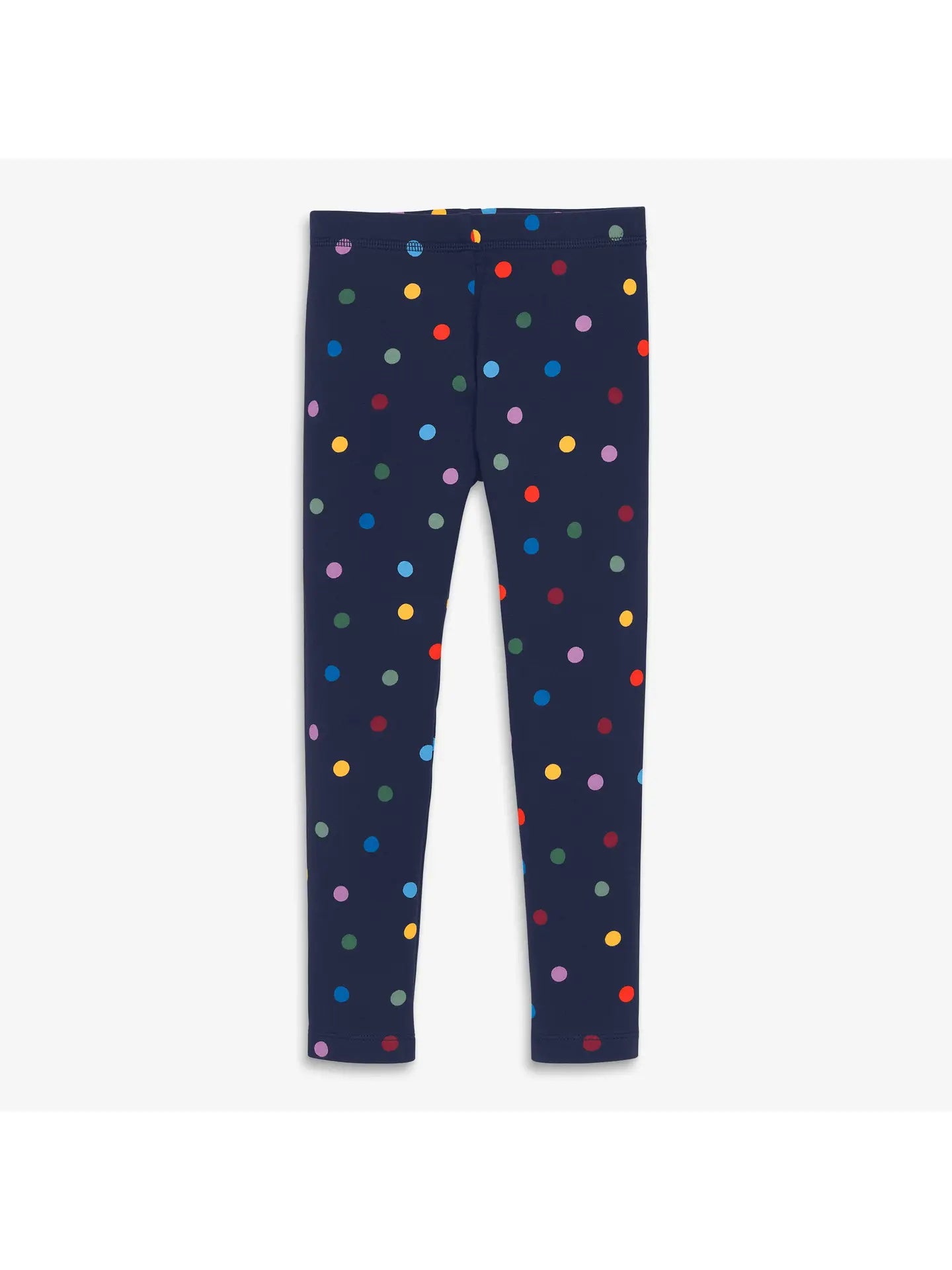 Navy Confetti Dots Terry Leggings