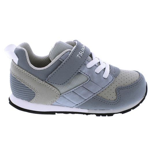 Gray/White Racer Sneaker (Baby)