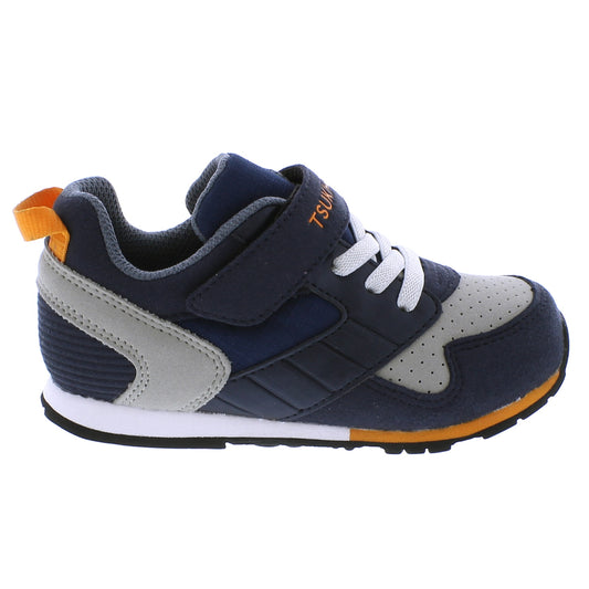 Navy/Orange Racer Sneaker (Baby)