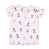 Pink Besties Dogs Loungewear Set by Angel Dear, view 2