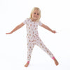 Pink Besties Dogs Loungewear Set by Angel Dear, lifestyle view