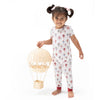 Pink Hot Air Balloons Loungewear Set by Angel Dear, lifestyle view