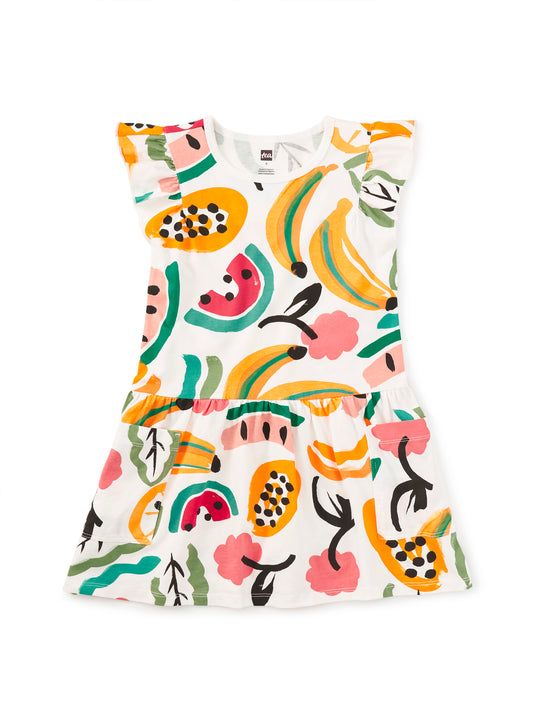 Tropical Fruit Pocket Dress