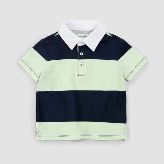 Light Green Stripe Polo