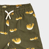 Dark Green Pufferfish Swim Trunks