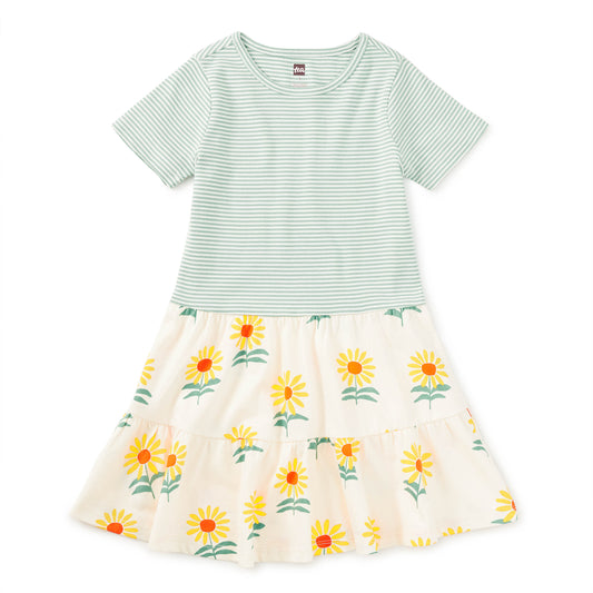 sunflower print dress