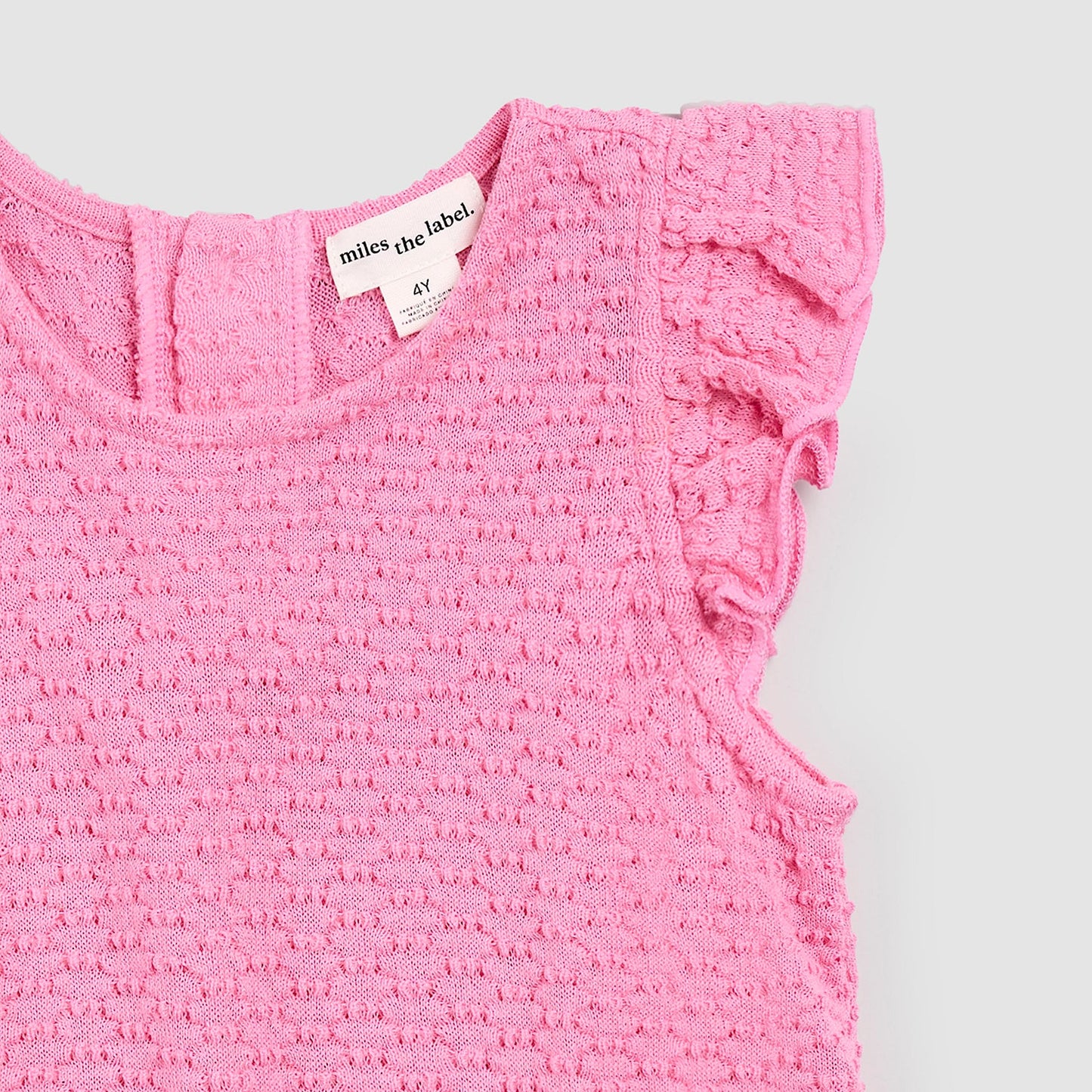 Pink Knit Sleeveless Top