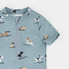 Blue Doggies Swim Romper