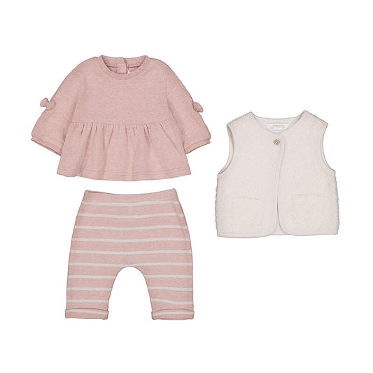 Soft Pink Vest 3pc Set