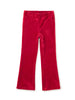 Red Velour Flare Pants