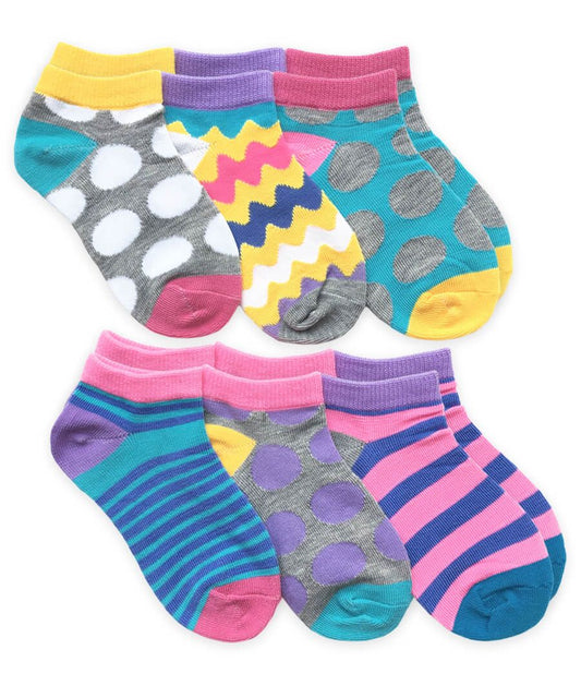 Stripes & Dots Low Cut Socks 6 Pack