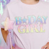 Rainbow Birthday Girl Tee
