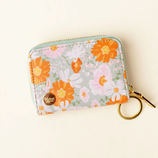 Bouquet Sage Zip Around Wallet