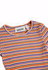 Purple Flame Stripe Top