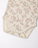 2 Pack Bodysuit Floral Vine and Dusty Rose, dusty rose fabric close-up