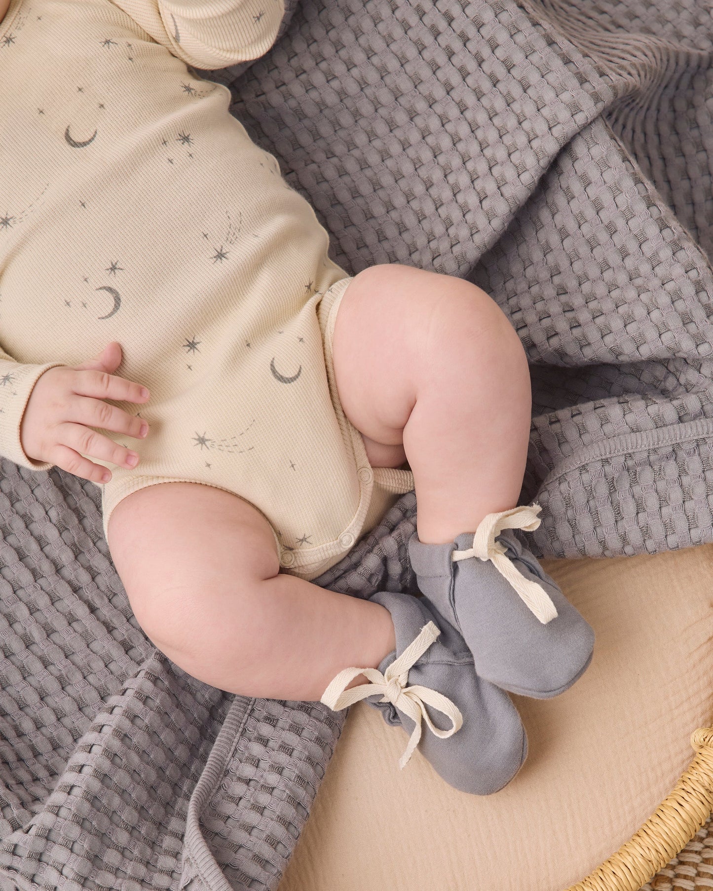 2 Pk Bodysuit Slate Stripe Celestial - studio shot