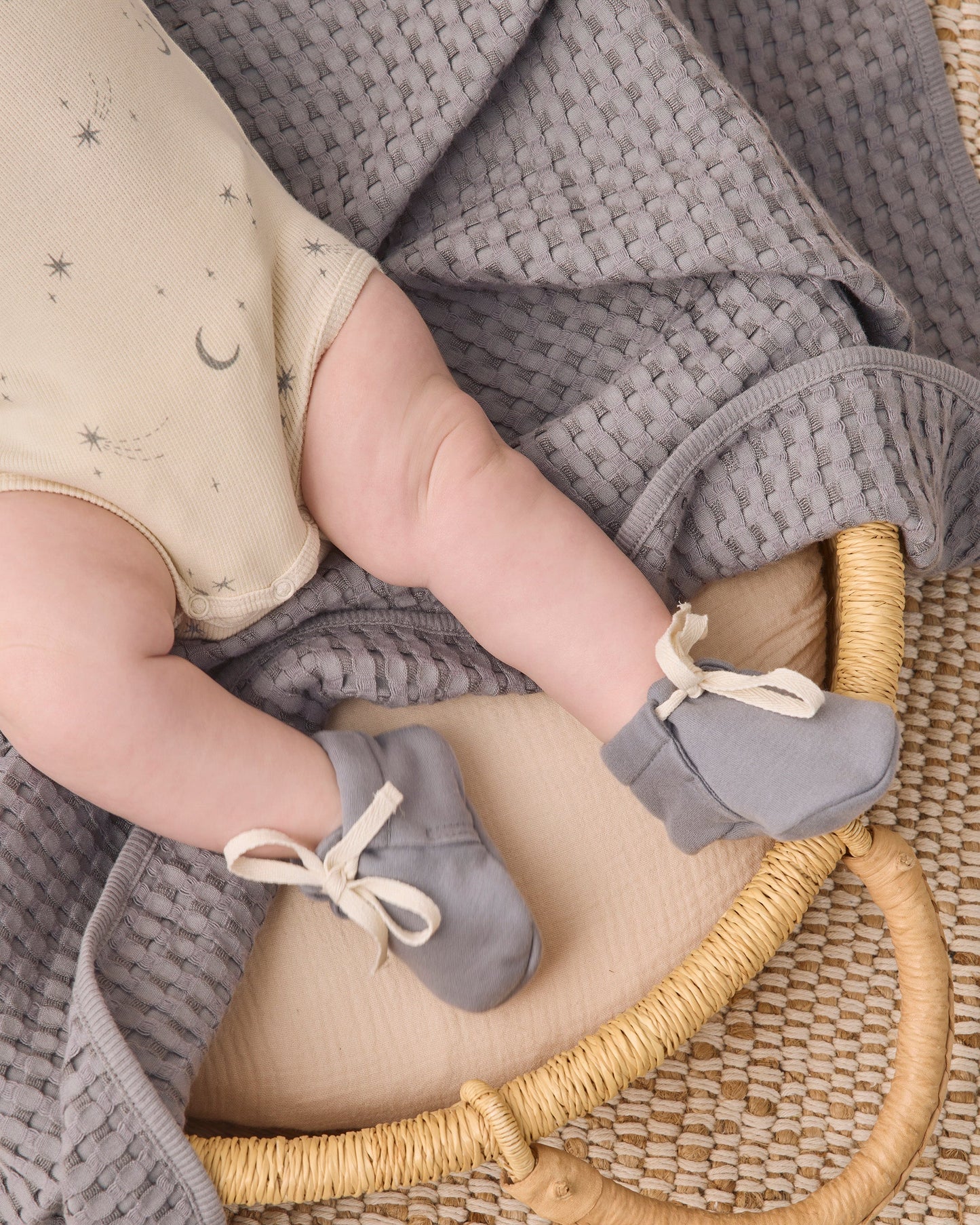 2 Pk Bodysuit Slate Stripe Celestial - studio shot