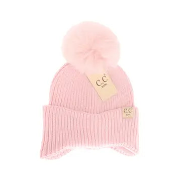 Ear Flap Pom Beanie