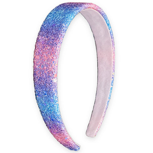 Rainbow Tapered Chunky Glitter Headband