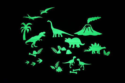 Dino World Glow-In-The-Dark Stickers