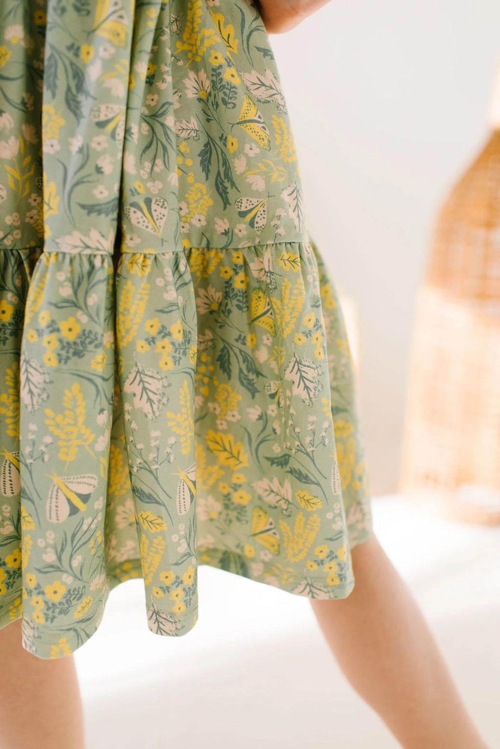Sunlit Sage Ruffle Dress