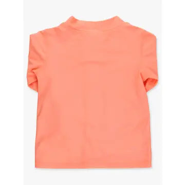 Coral Long Sleeve Zip Rash Guard