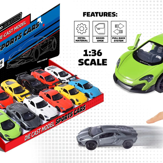 Pull-Back Speedster Mini Race Cars