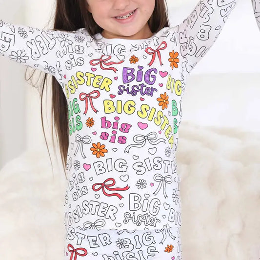 Big Sis Colorable Pajamas