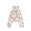 Tropical Floral Smocked Romper