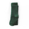 Green sock on a white background