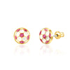 Glitter Soccer Ball Earrings