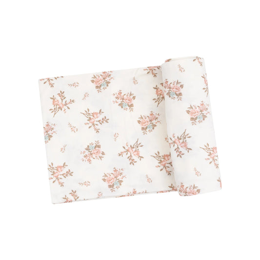 Vintage Rosebuds Swaddle Blanket