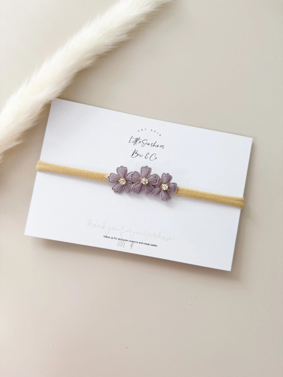 Lavender Floral Headband
