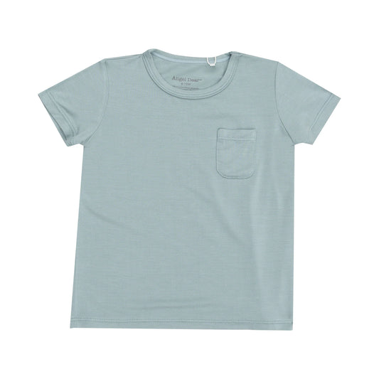 Gray Mist Checkerboard Pocket Tee