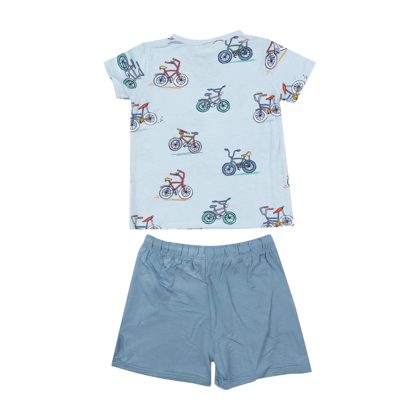 Blue Bikes Tee & Shorts Set