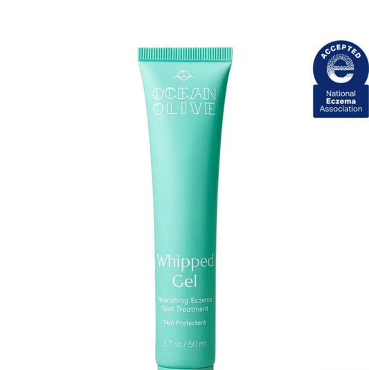 Aqua colored tube on white background