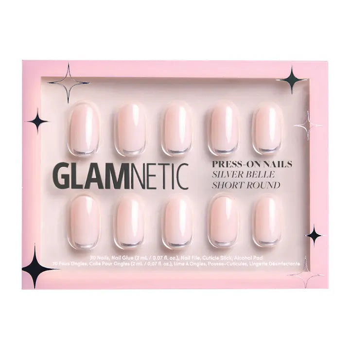 Silver Belle Press-On Nails