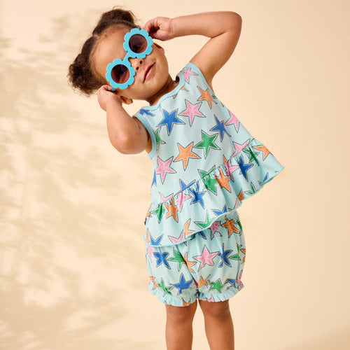Starfish Ruffle Tank Set