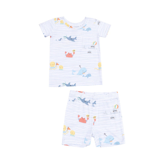 Sea Stripes Short PJ Set