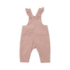 Misty Rose Ruffle Cord Overall