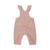 Misty Rose Ruffle Cord Overall