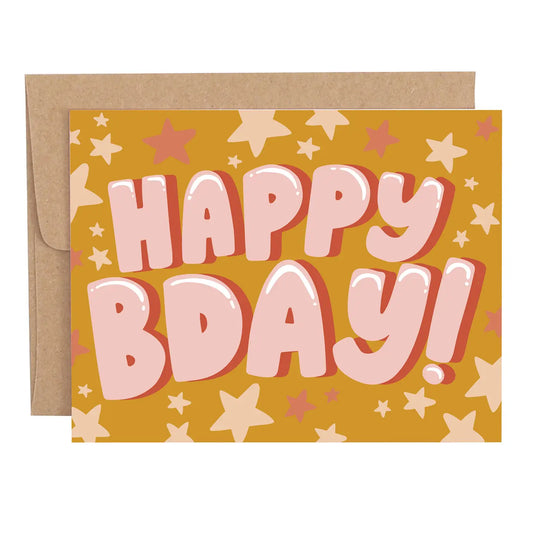 Happy Birthday Stars Card