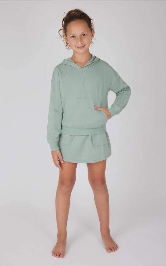 Iceberg Green Hoodie Skort Set