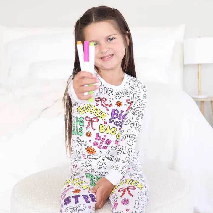Big Sis Colorable Pajamas