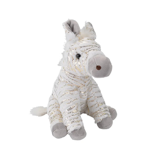 12" Foilkins Zebra Stuffed Animal