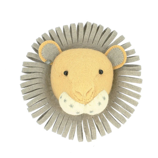 Mini Grey/Yellow Lion Head