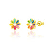 Rainbow Daisy Earrings