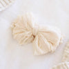 Large Ruffle Knit Bow