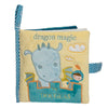 Plush dragon activity book with sensory surprises